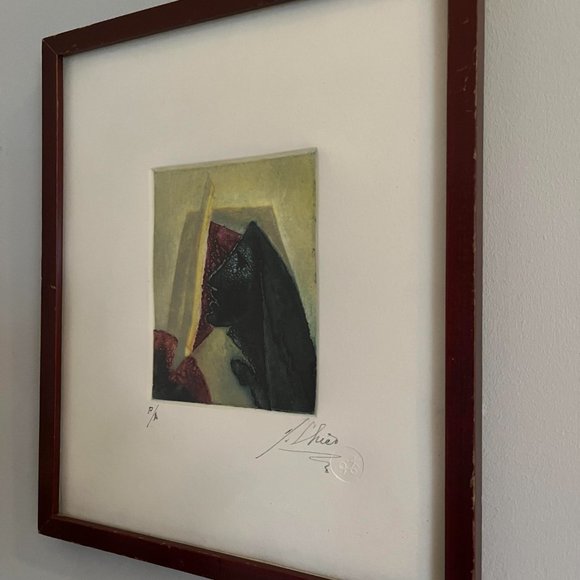 Signed Artist Proof Etching of a Woman by Mexican Artist Julio Chico - Picture 6 of 8